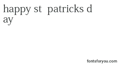 KozminproRegular font – St Patricks Day Fonts